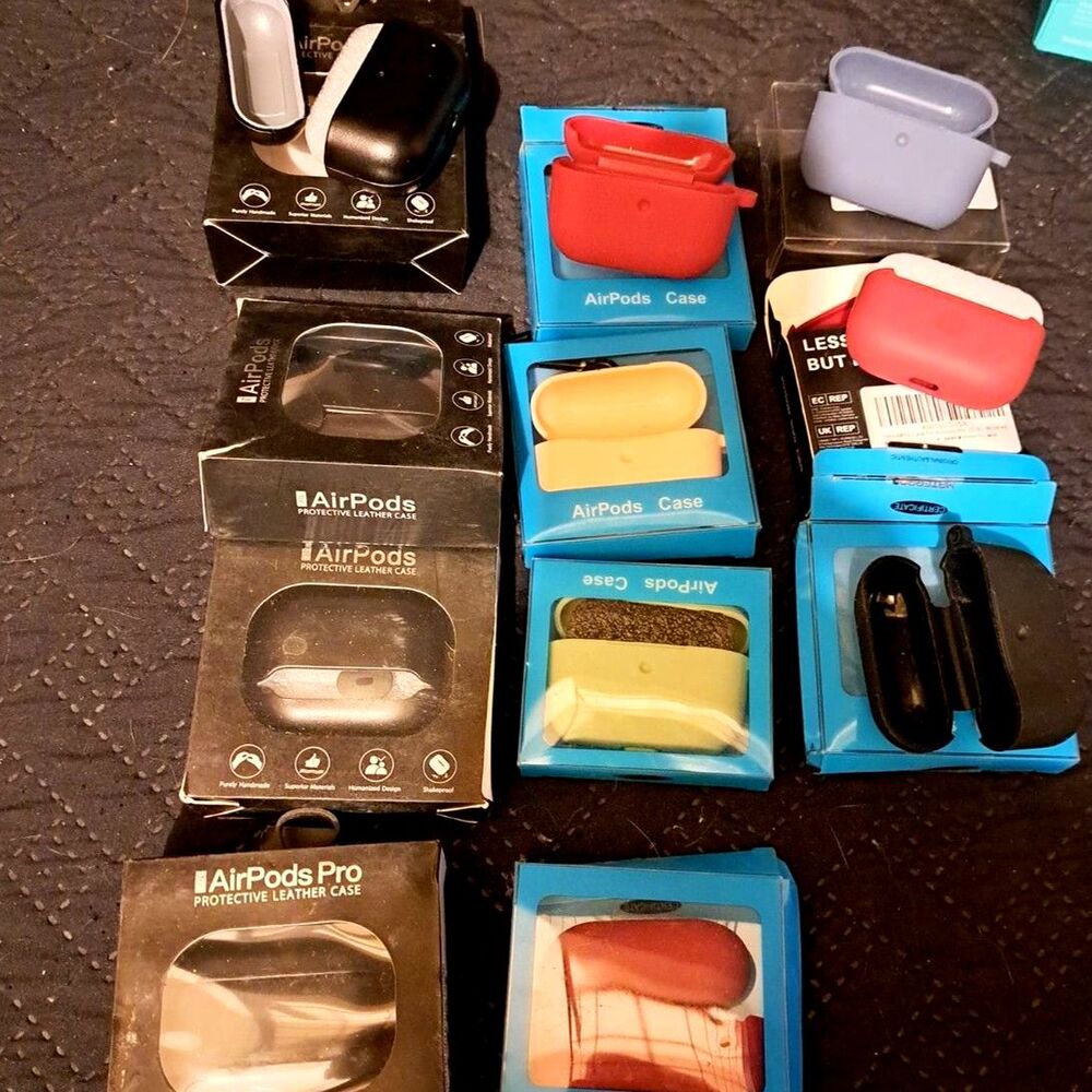 NIB-3 for $10.00! Airpod Pro LEATHER cases or Silicone Airpod 2nd Gen cases